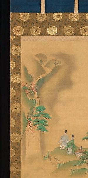 The waterfall's name is Nunobiki, in waka poetry it meant longing and the passage of time.