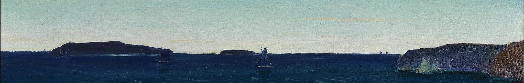 This soft transition between sky and sea defines the Impressionist style.