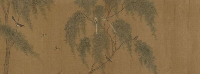 Look at the silk. The ink technique. It betrays a much later hand.