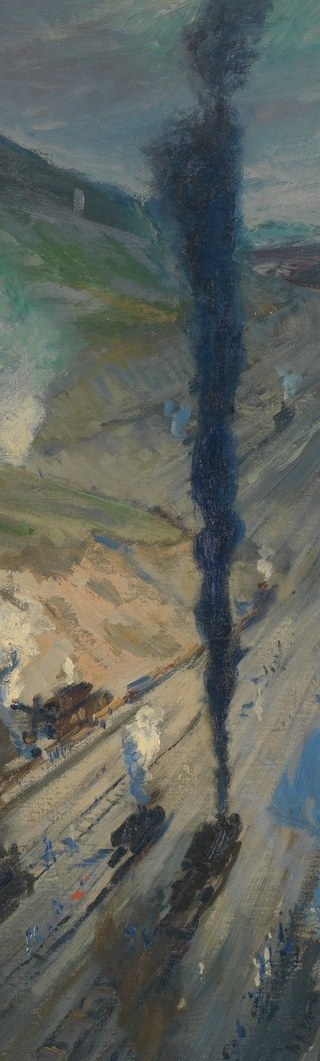 Vast earth was moved by man and machine.