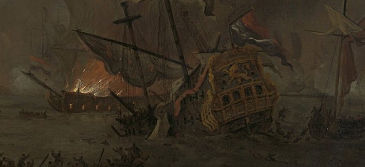 The painter captures the full, terrifying scale of war.