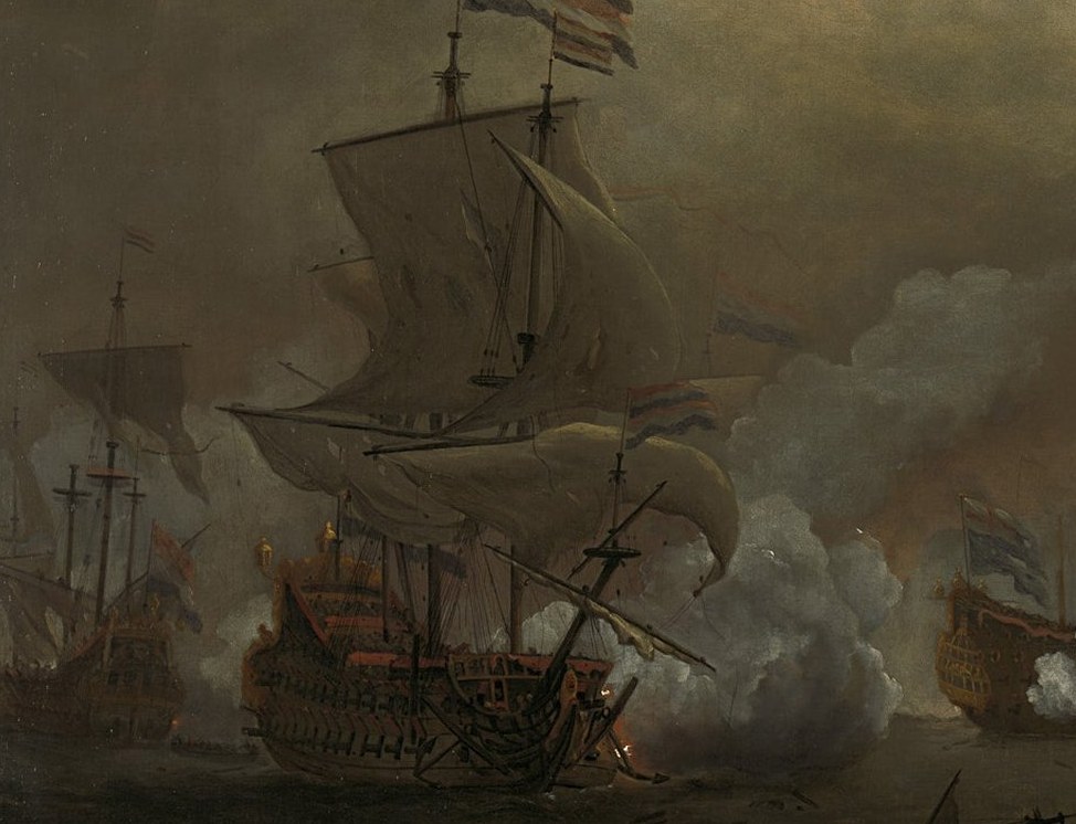The artist, Willem van de Velde, specialized in marine art.