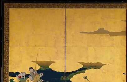 The painter's own father and grandfather were masters.