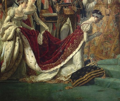 Then he crowns Josephine, making a visual statement.