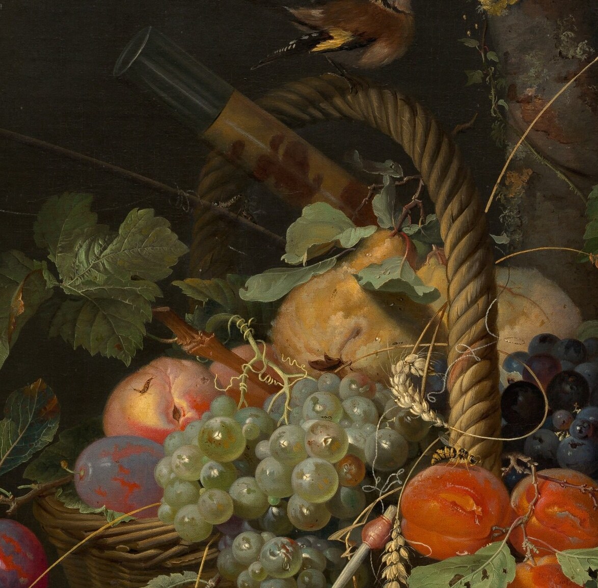 The artist, Abraham Mignon, loved hidden details.