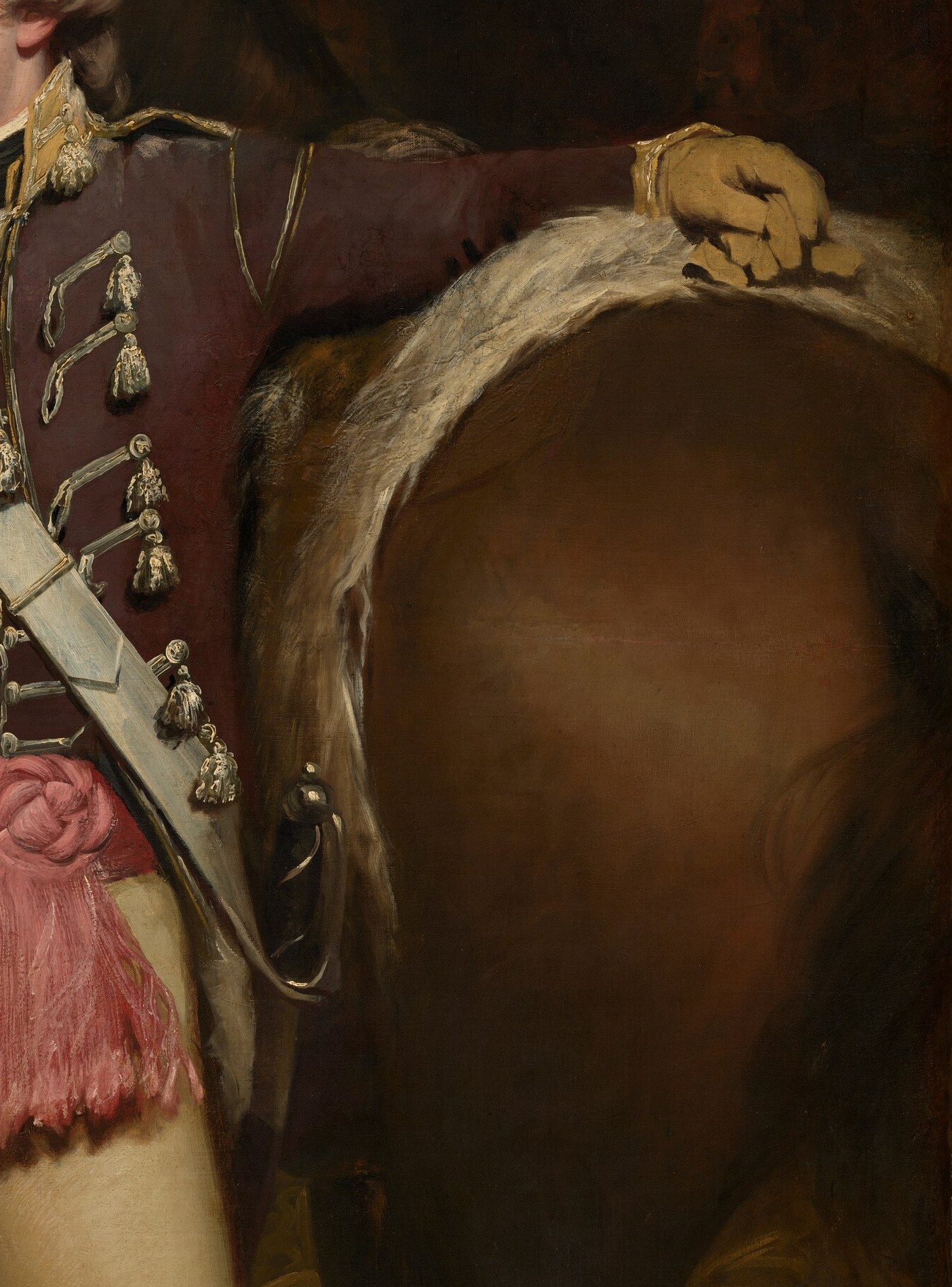 Instead, Sir Henry Raeburn gives us only a man and his horse.
