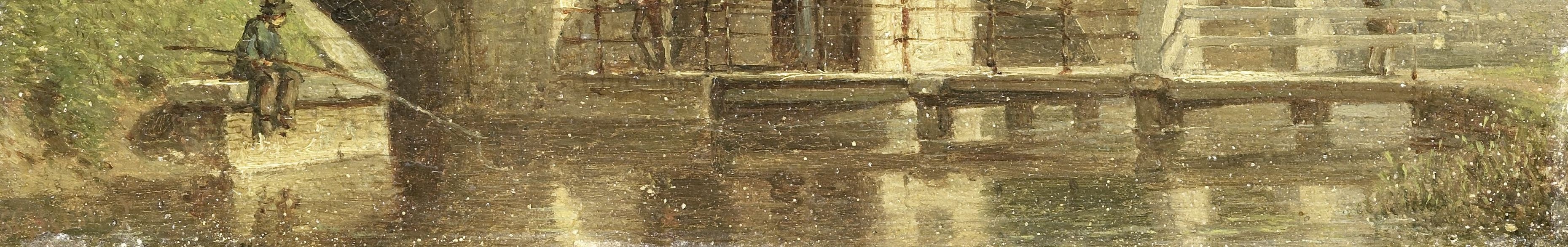 The artist used layered glazes to create this effect.