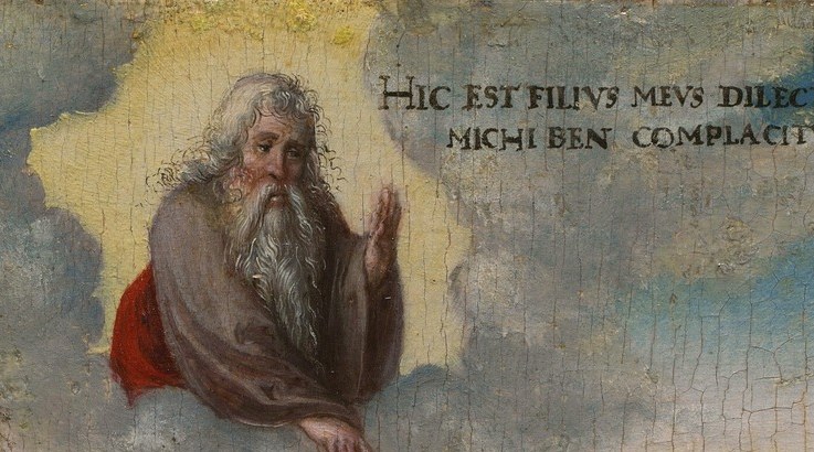 God the Father breaks through the storm.