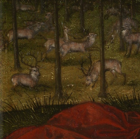 And the red cloak on the bank?