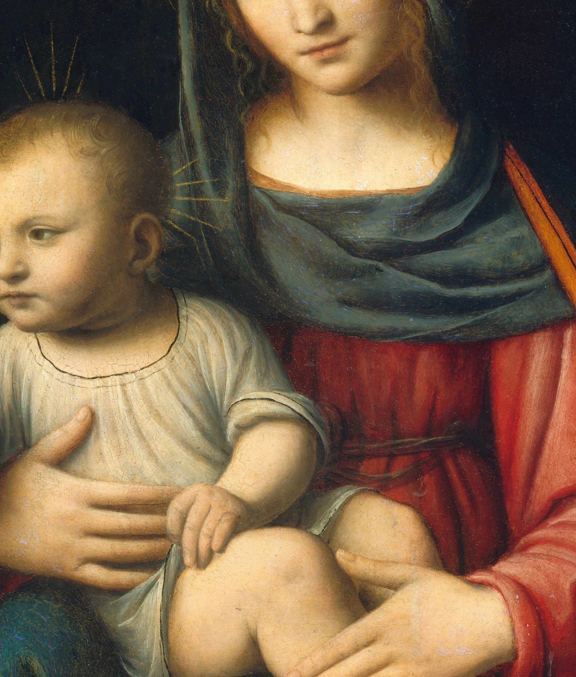 And its red color also foreshadows the Passion and Christ's sacrifice.