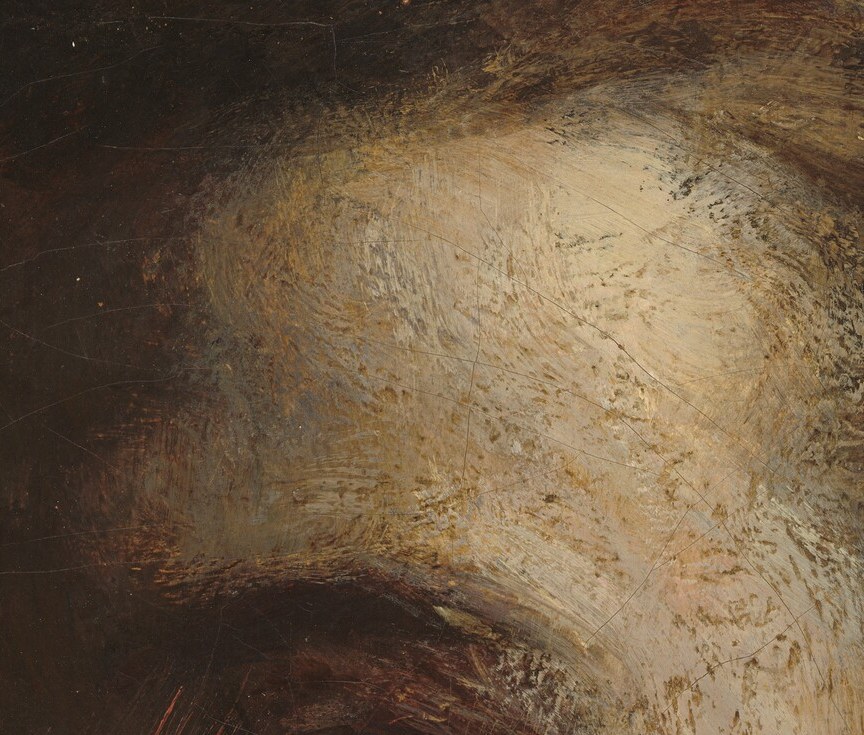 All he left was the face. And that unblinking eye, watching himself watch.
