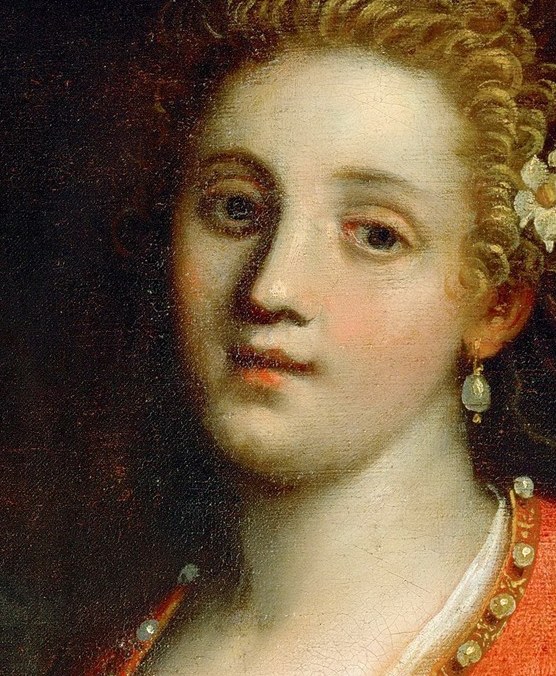 Her direct gaze is unnerving.