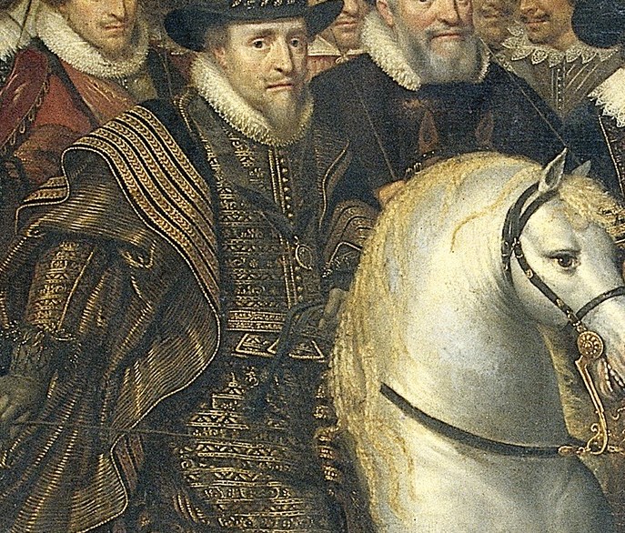 The richly decorated coats show their high status.