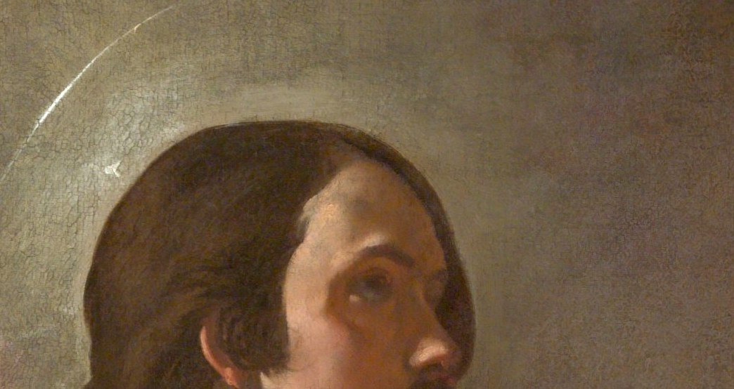 A subtle halo also signifies his divinity.