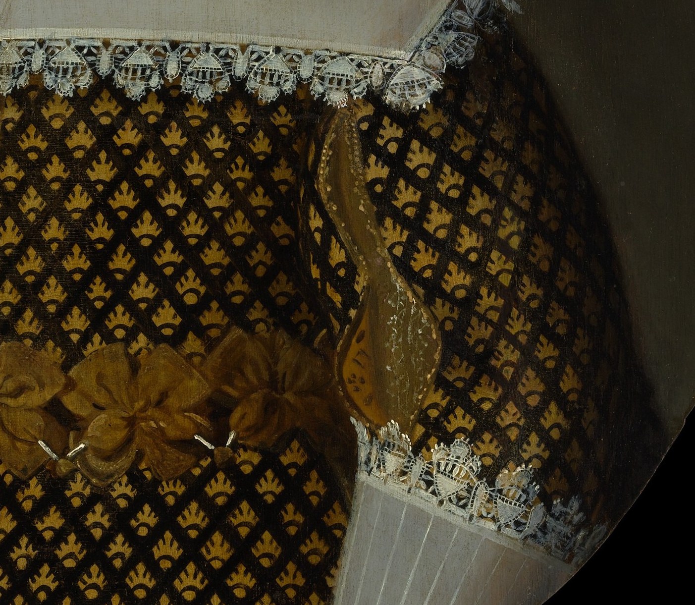 Rich patterns highlight his privileged background.