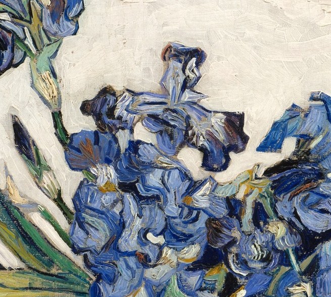 He painted this from the asylum garden. Quiet study, not chaos.