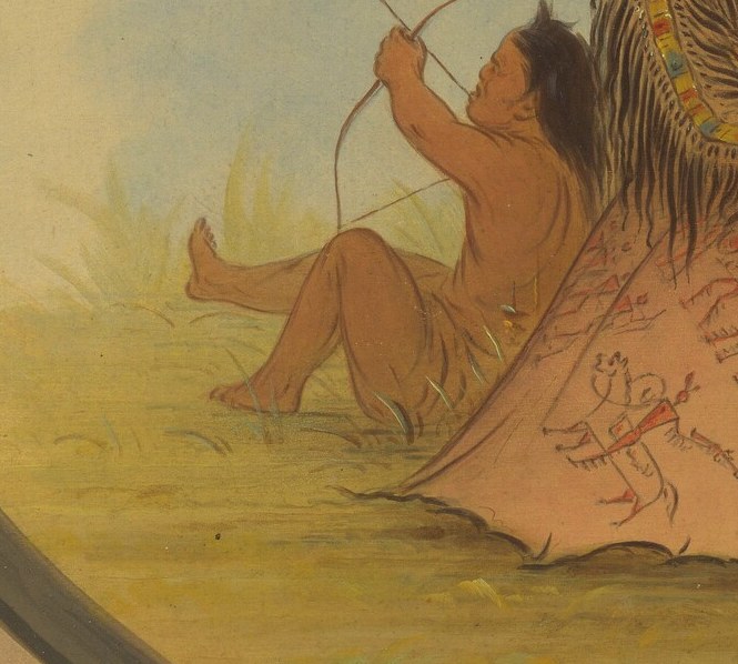 The child with a bow represents the passing of generations.