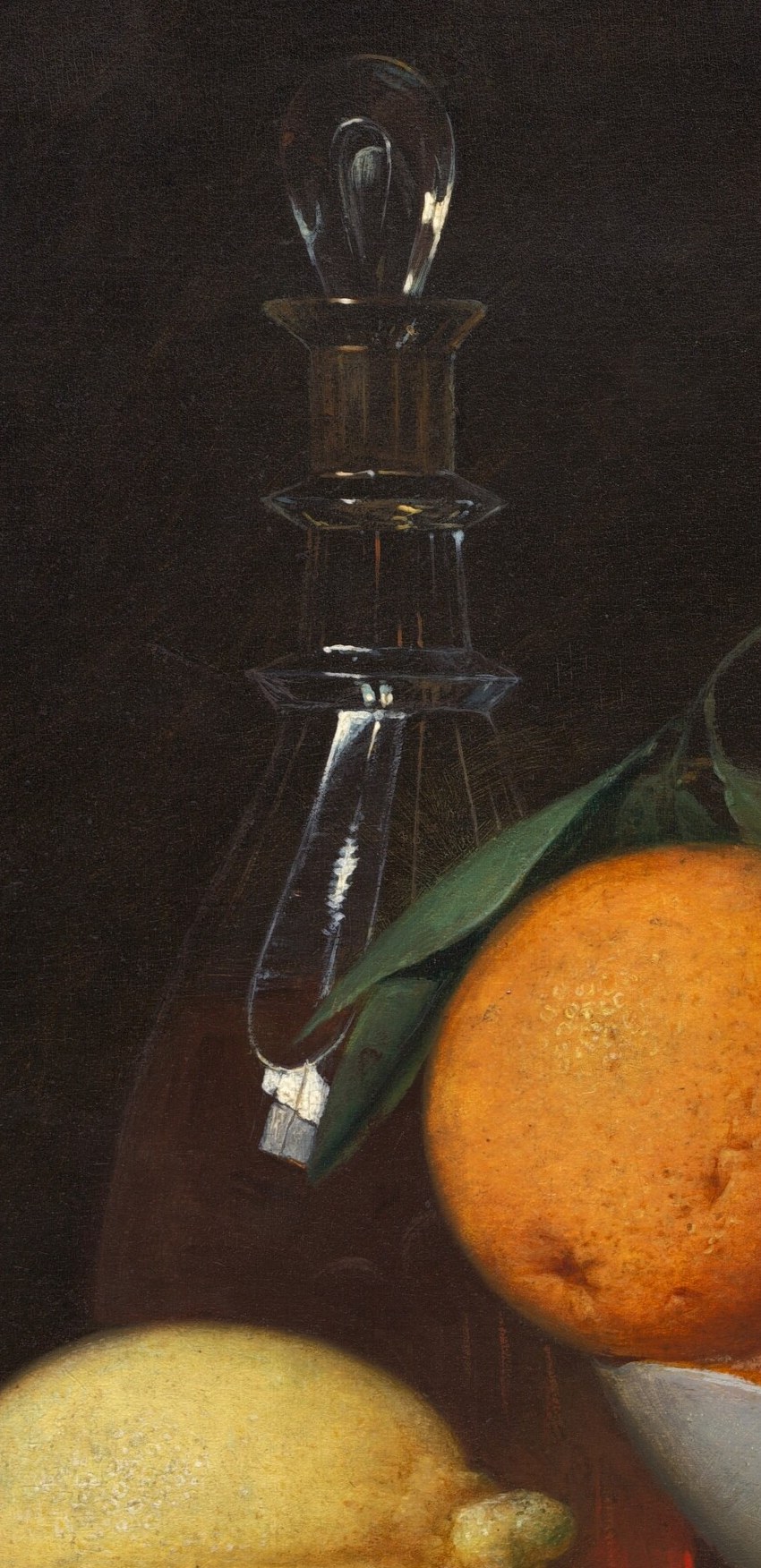 Look how he makes the simple glass decanter seem precious.