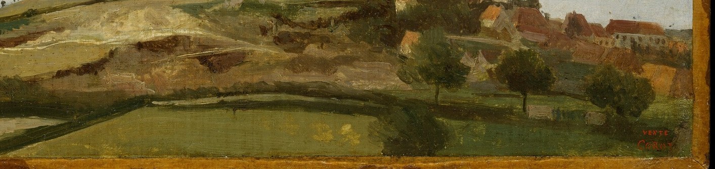 The undulating landscape creates a sense of depth and natural beauty, characteristic of rural scenes.