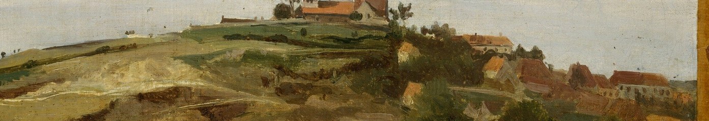 Corot used loose brushstrokes to suggest atmosphere.