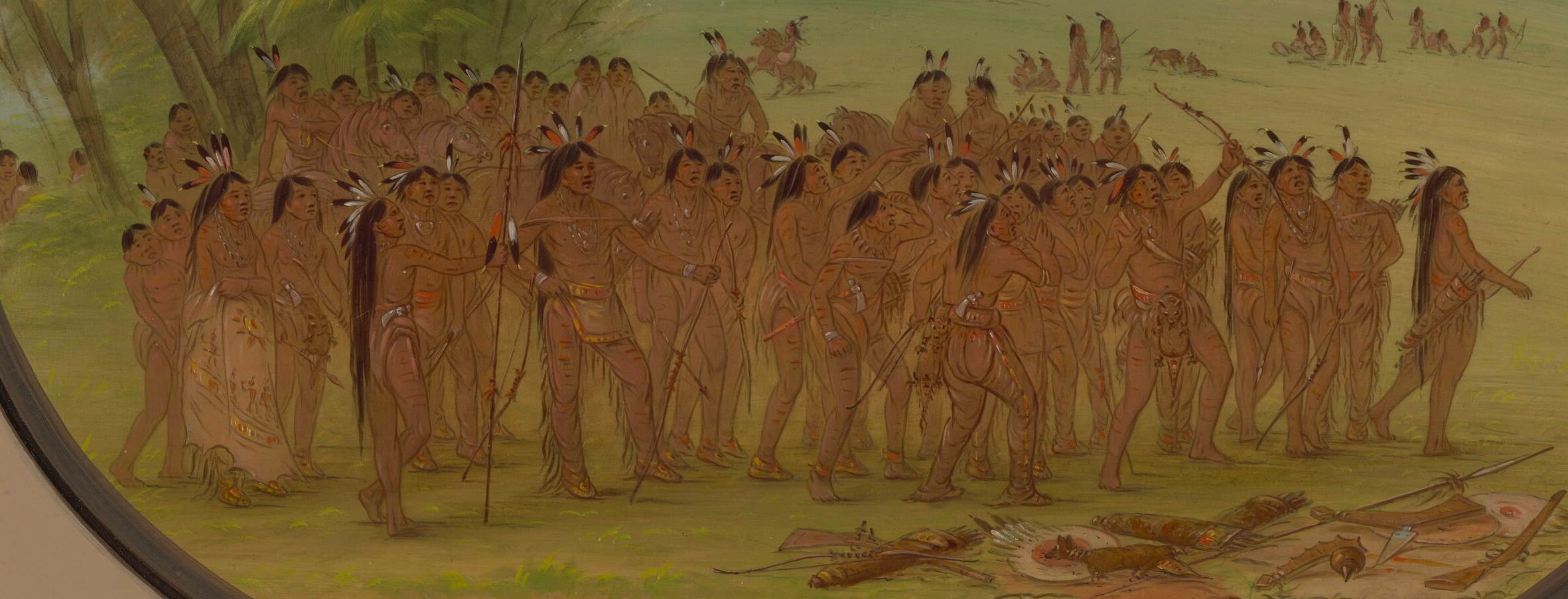 He documented Plains Indian life, including games like this one.
