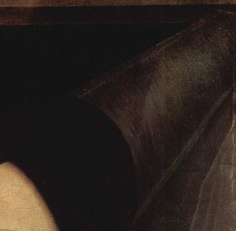 The black hennin alone dates her to 1470.