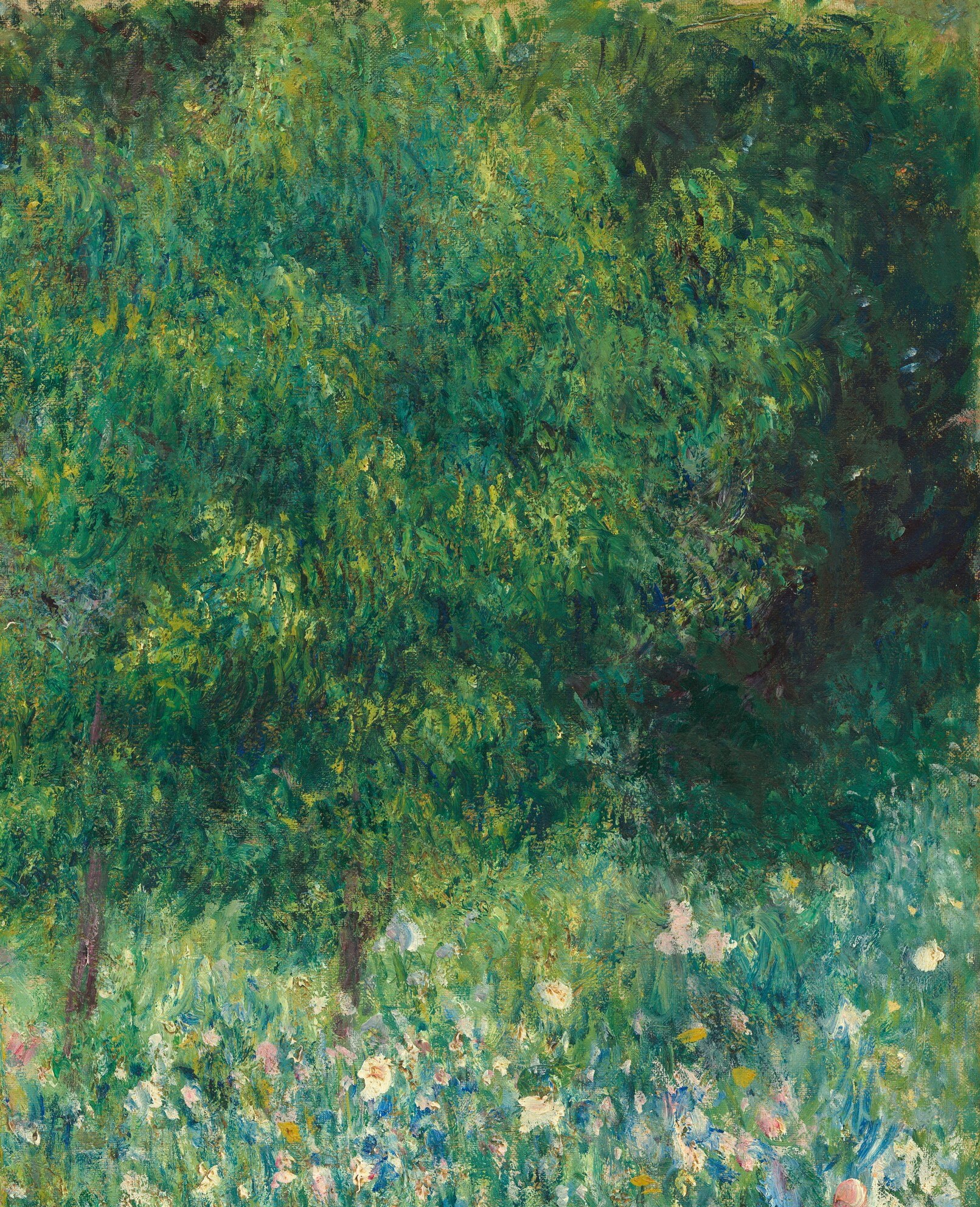 But look closely, there is another figure hidden here.