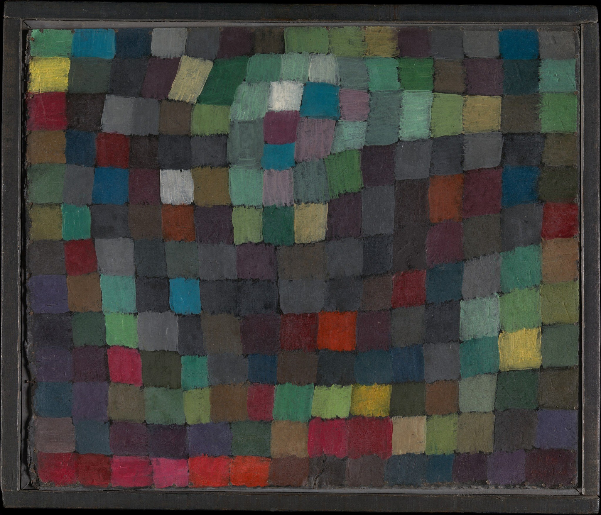 Klee built this painting like a mosaic.