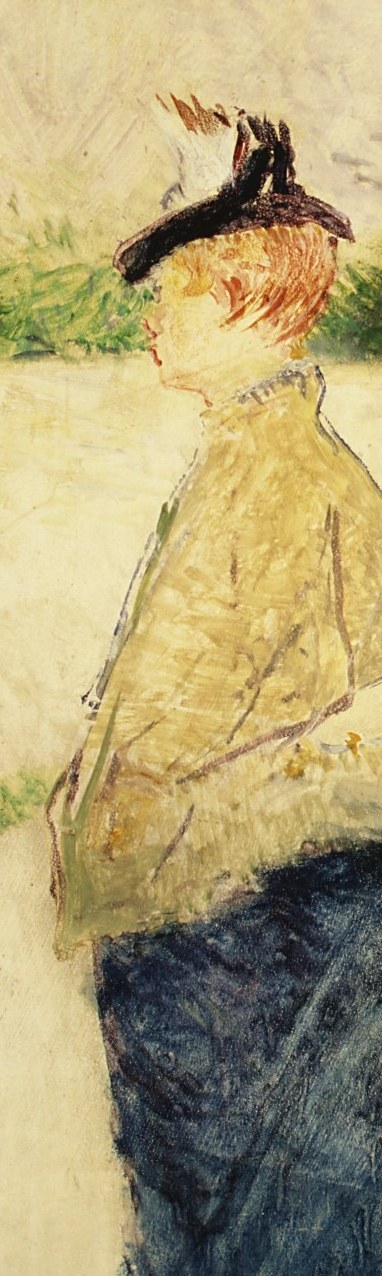 Here, a woman looks away, lost in thought.