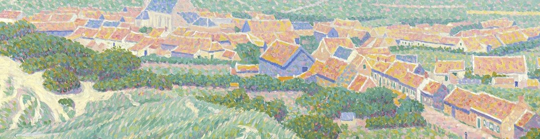 The painter used thick, luminous strokes, typical of Dutch Impressionism.