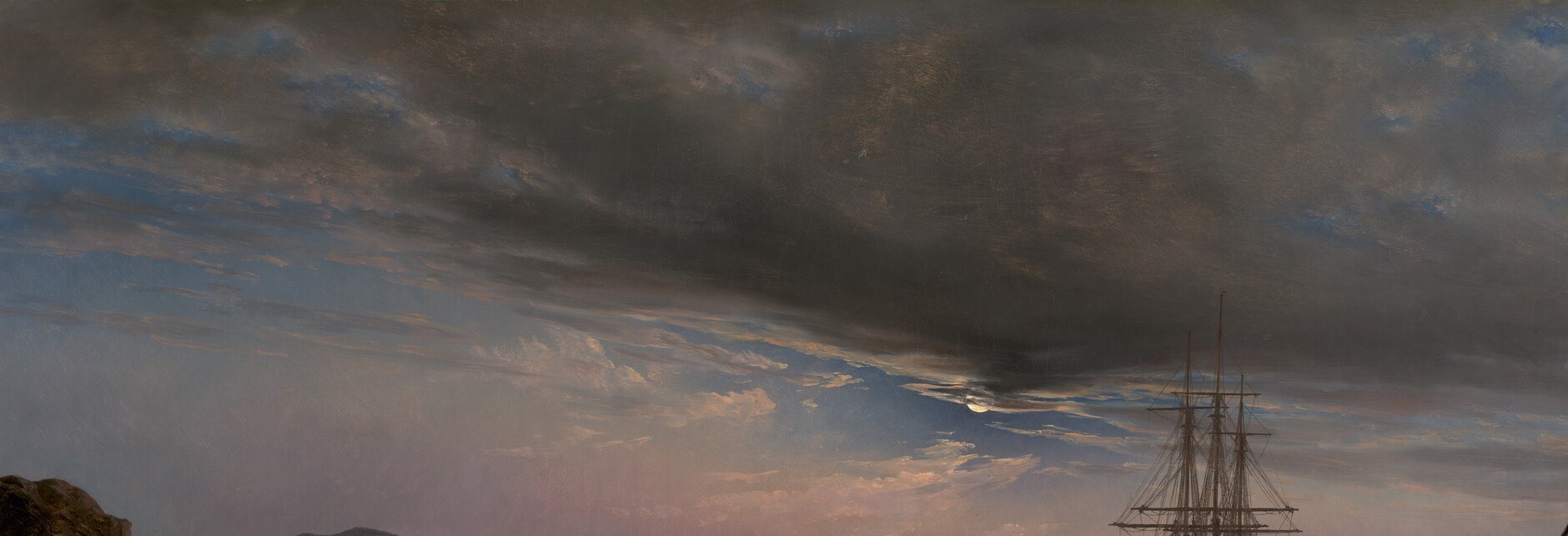 Almost a second landscape above the first; the clouds are dynamic and volumetric, their turbulence contrasting with the glassy water below, making stillness feel earned rather than given