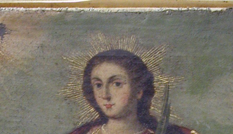 Her name means light. She is the patron saint of the blind.