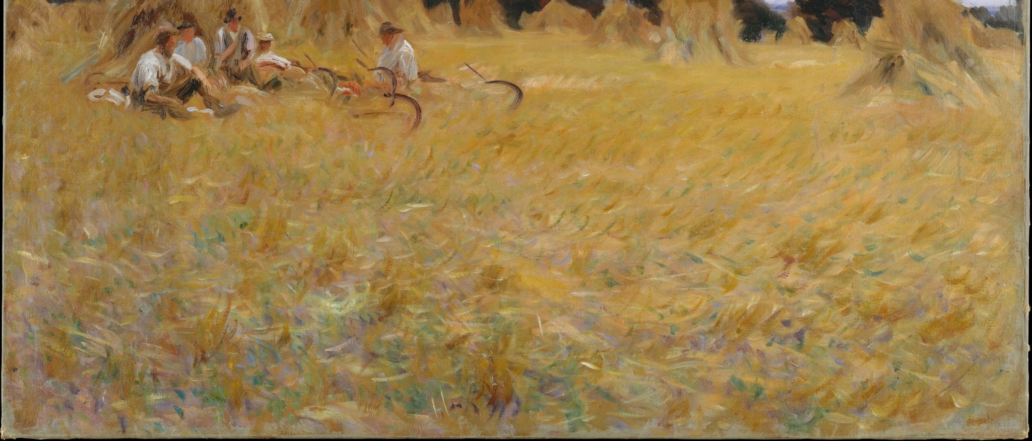 The texture and color convey the heat and abundance of the harvest.