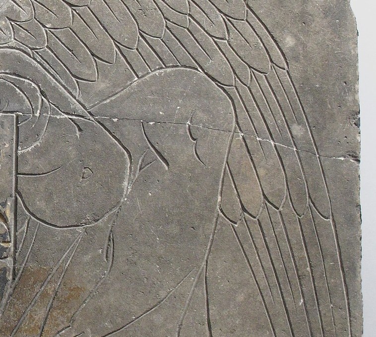 This quiet detail suggests the original sculptor's skill.