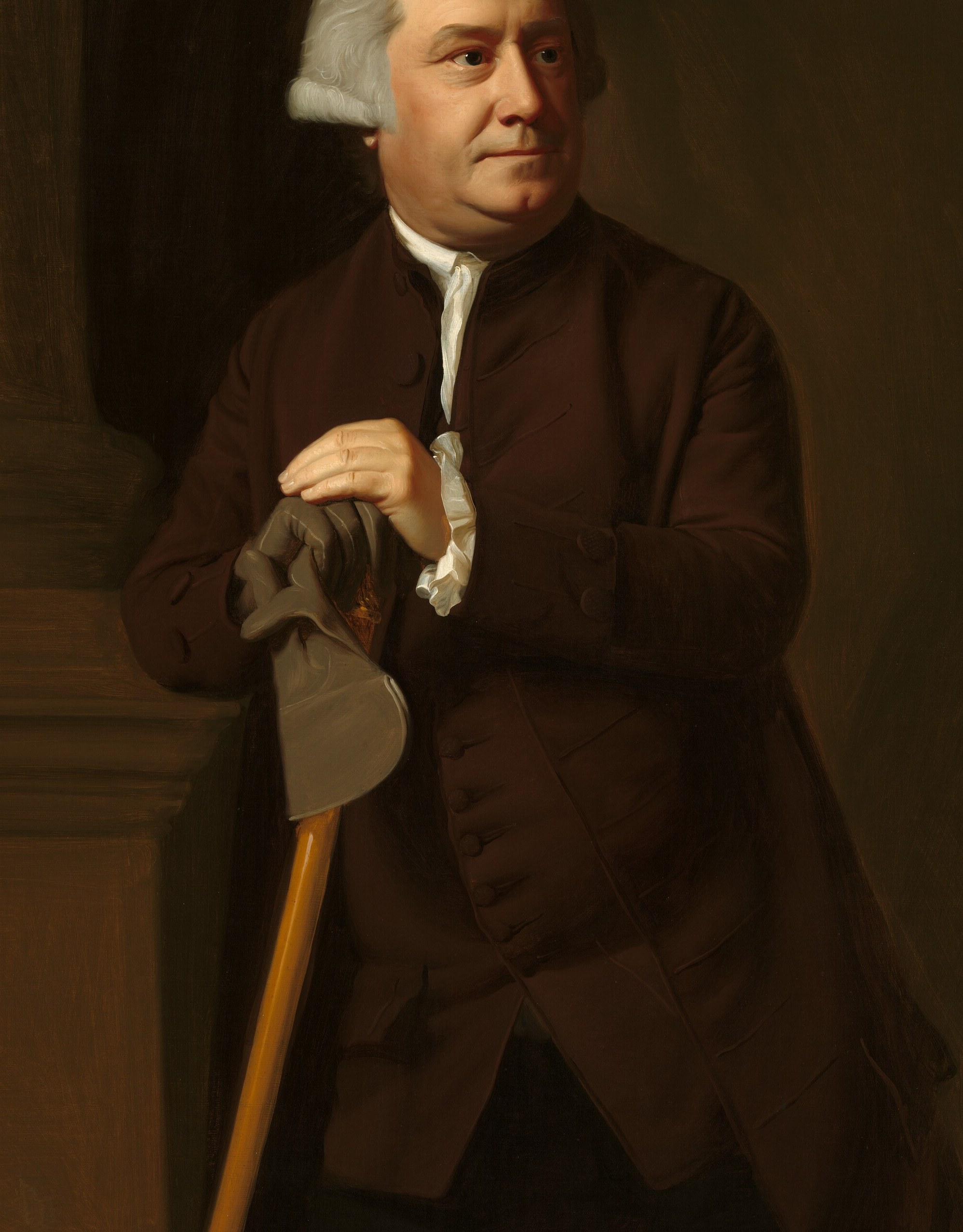 Look at the coat. Copley painted broadcloth so you can feel the nap.