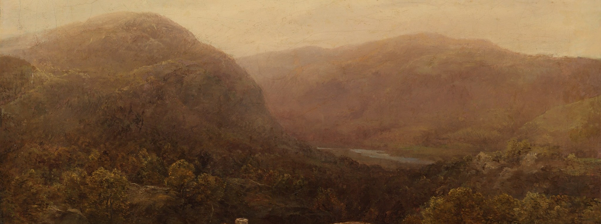 He captures the vastness of the distant rolling hills.