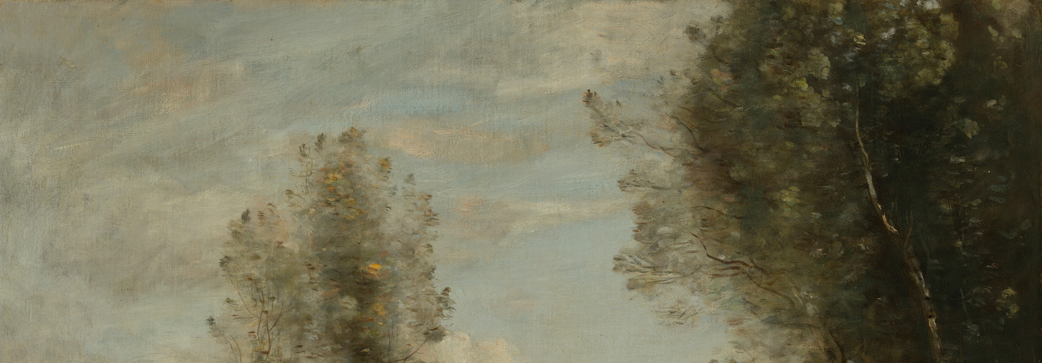 It shows Corot's late style, with soft brushstrokes and muted colors.