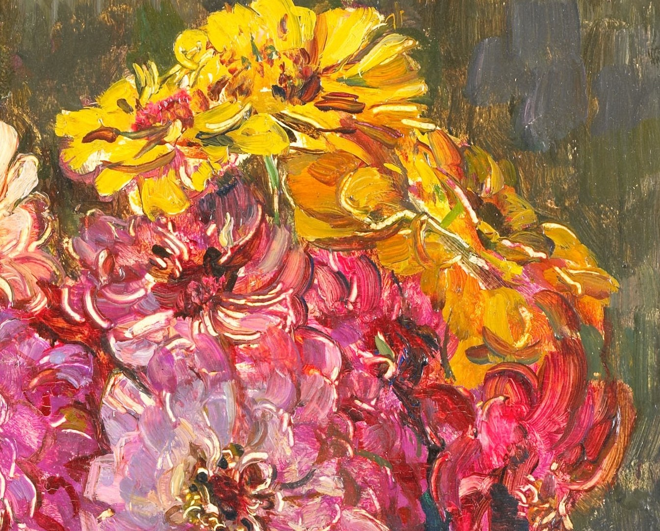 Look closely at the yellow petals, almost three-dimensional.