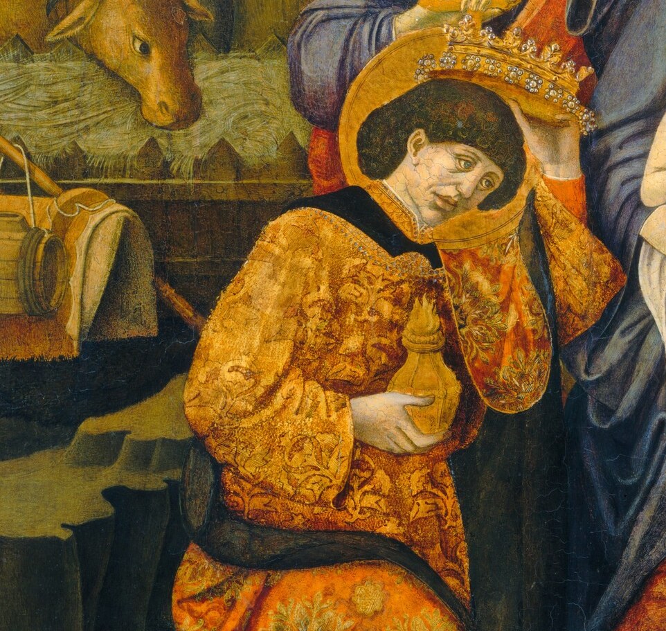 Gold, frankincense, myrrh. The costliest things they own.