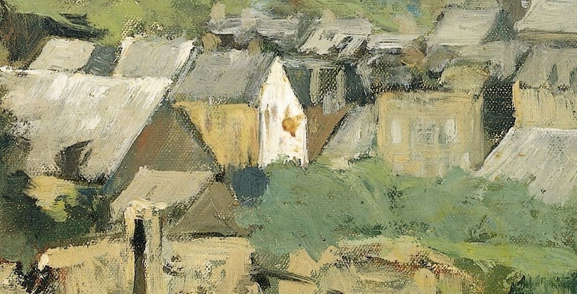 His loose, visible strokes are a sign of Impressionism.