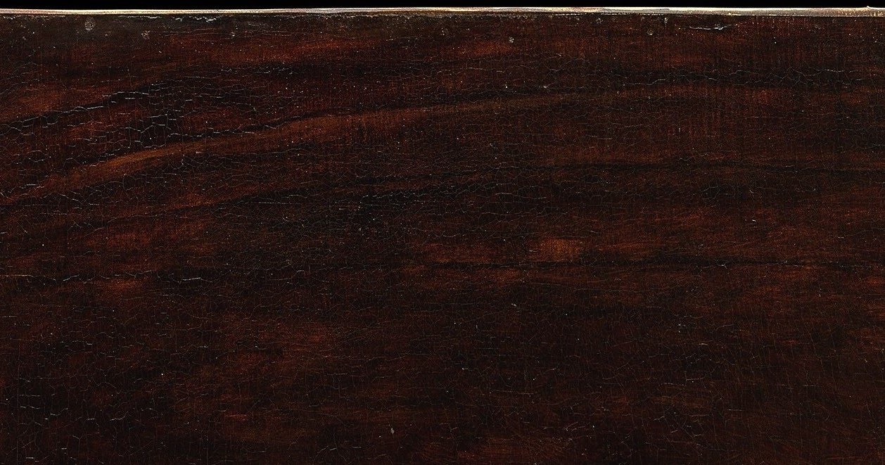 Look at the background. It's raw, scrubbed paint.