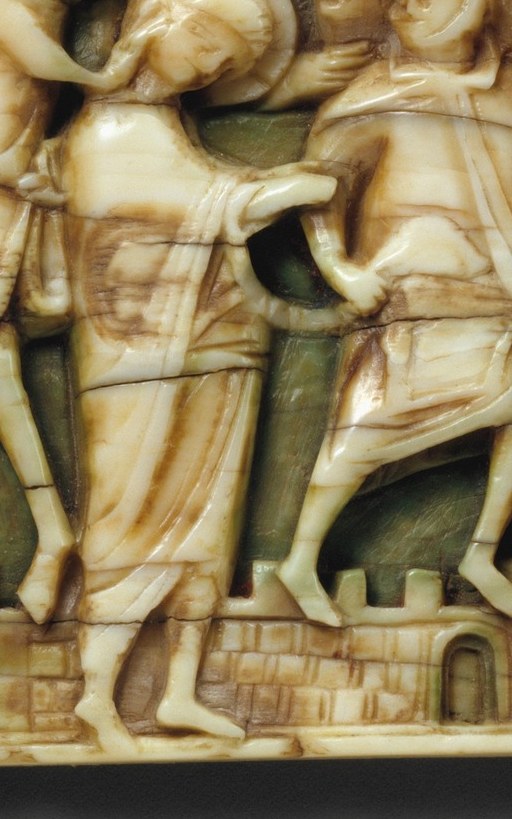 Christ stands before the High Priest Caiaphas.