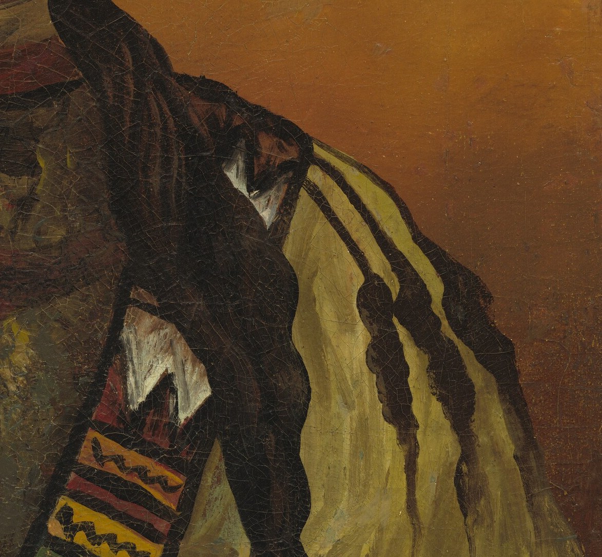 The artist, J.W. Bradshaw, used bright yet restrained colors.