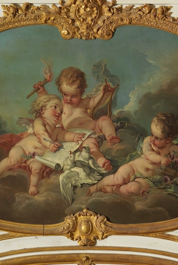 Boucher painted it for the Paris townhouse of a royal financier.