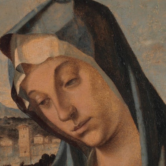 The artist used soft light to define their faces.