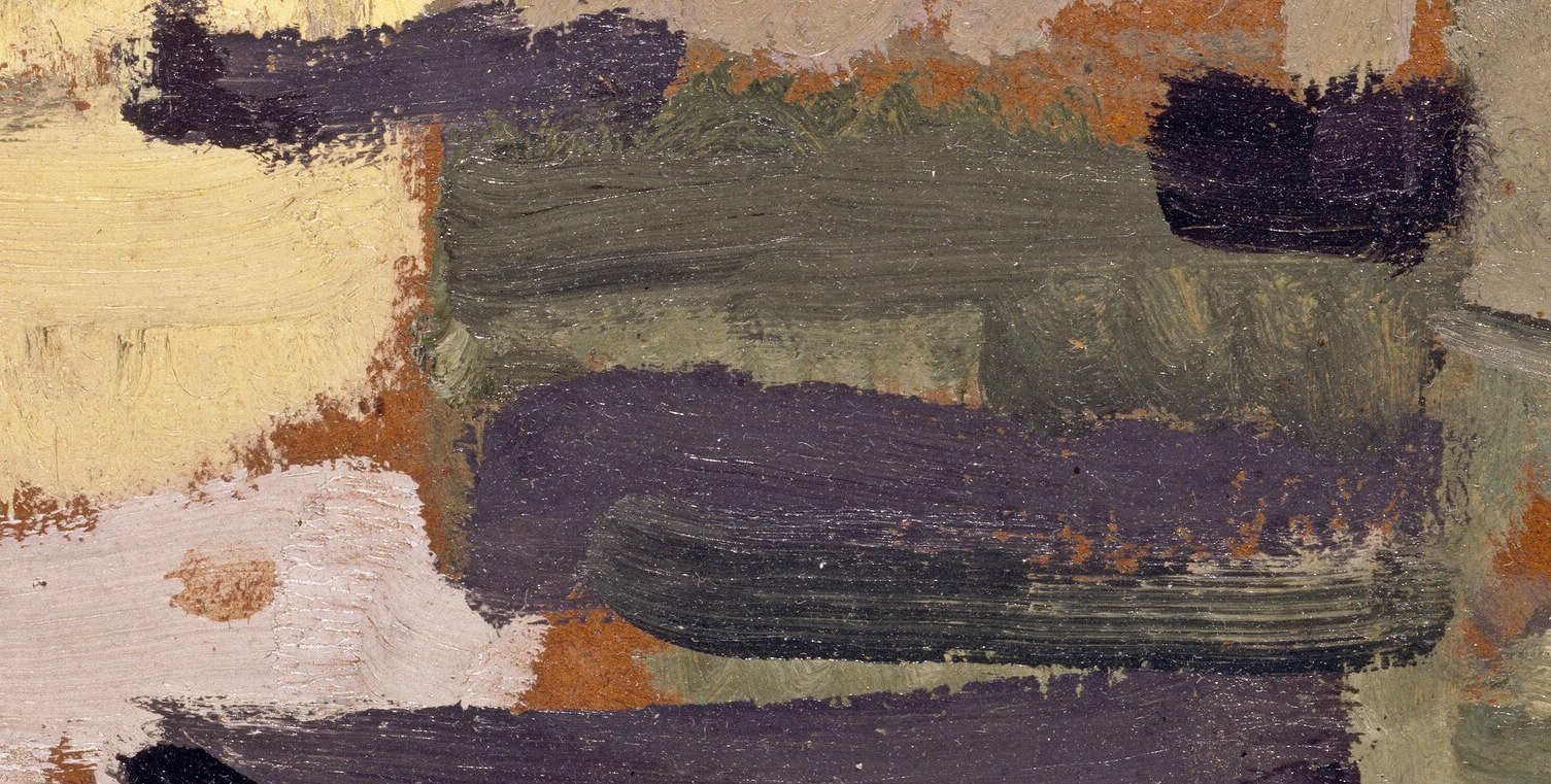 The artist applied paint thickly, a technique called impasto.
