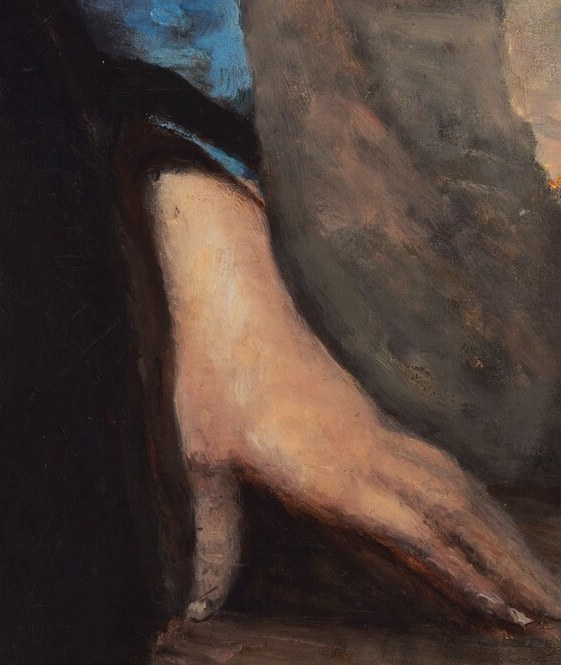 Corot painted her with quiet, everyday dignity.