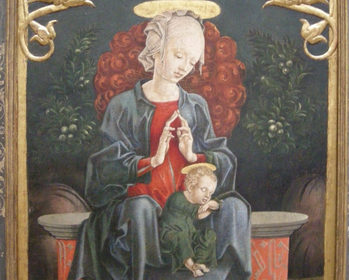 Every detail is a coded Marian emblem.