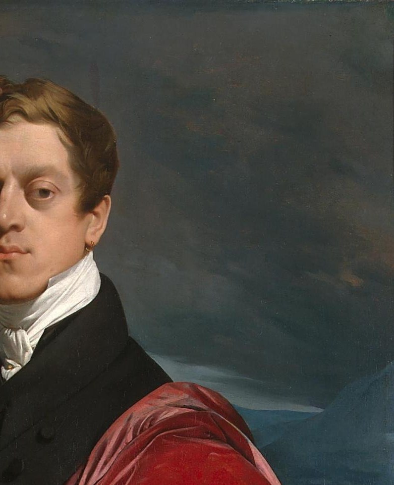 Ingres gives him a storm for a backdrop.
