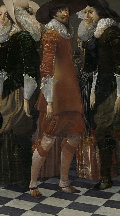 The artist usually painted soldiers, but here captures a rare family ritual.